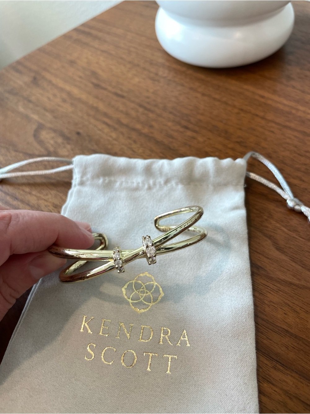 Kendra Scott Gold Myles Cuff WITH TARNISH